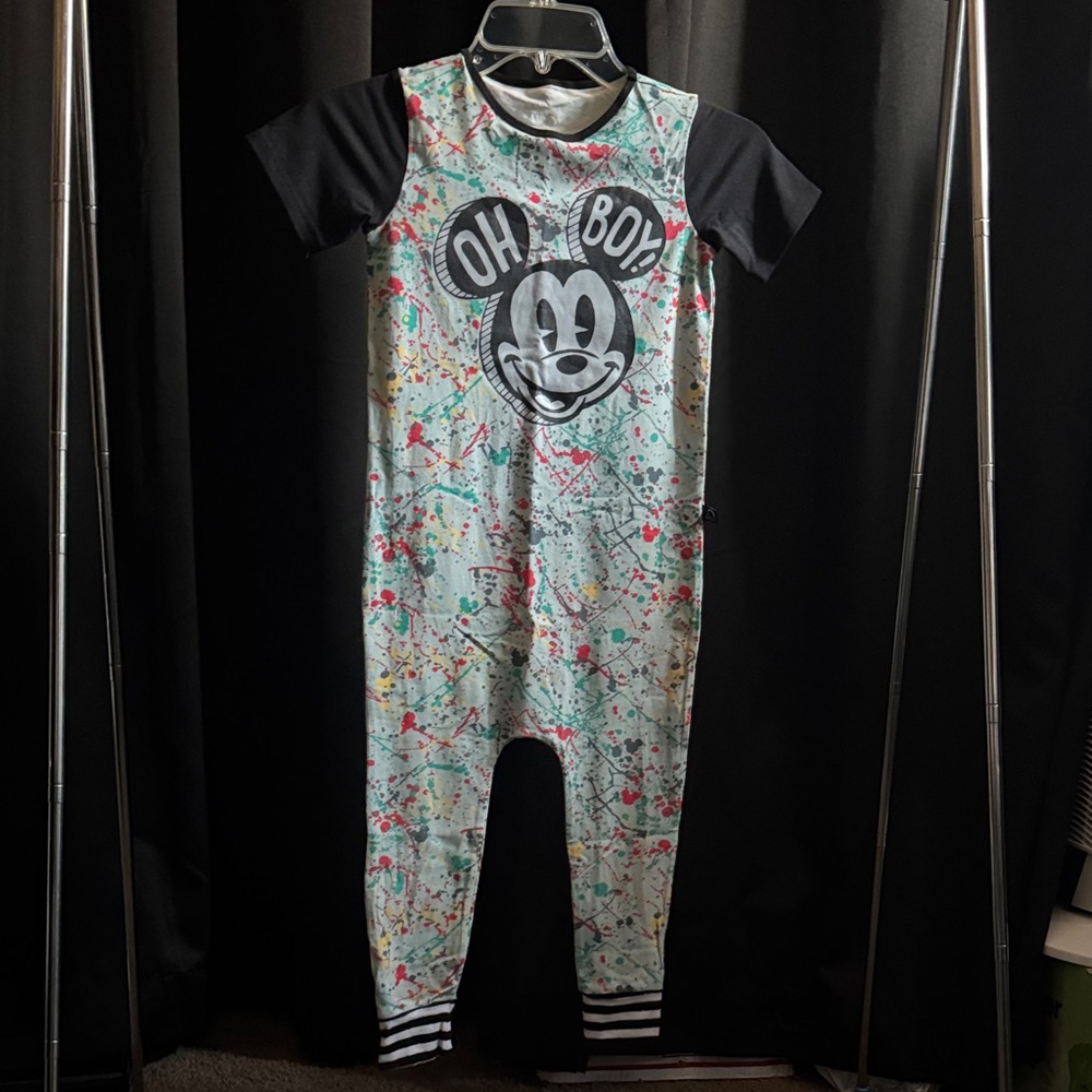 Rags Disney Mickey Mouse Oh Boy Bodysuit - Black and Multicolor